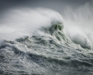 Olas durante una tormenta