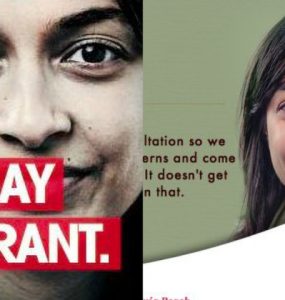 Fotos de Shubnum Khan utilizadas en diversos anuncios publicitarios